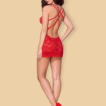 860-CHE-3 chemise & thong red L/XL - Babydolls