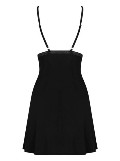 Cecilla chemise & thong black  S/M Avantaje