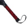 Whip Me Baby Leather Whip Black/Red - Biciuri
