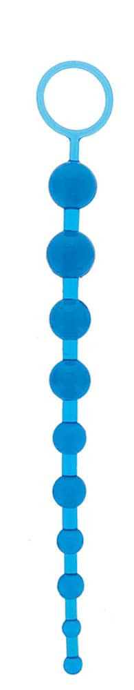 Oriental Jelly Butt Beads 10.5 inch Blue Avantaje