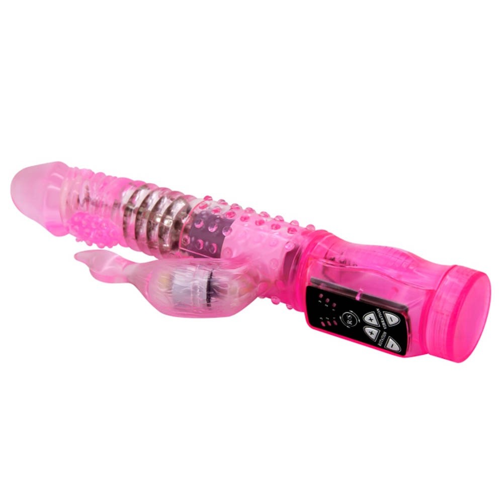 Vibrator Cu Cap Rotativ 3-speed vibe 3-speed rotation beads TPR Available color: Pink and Purple Battery: 3AAA