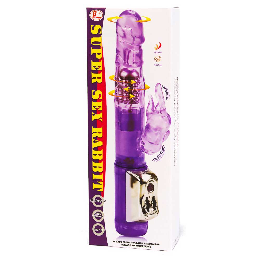 Model Super Sex Rabbit Vibrator Purple