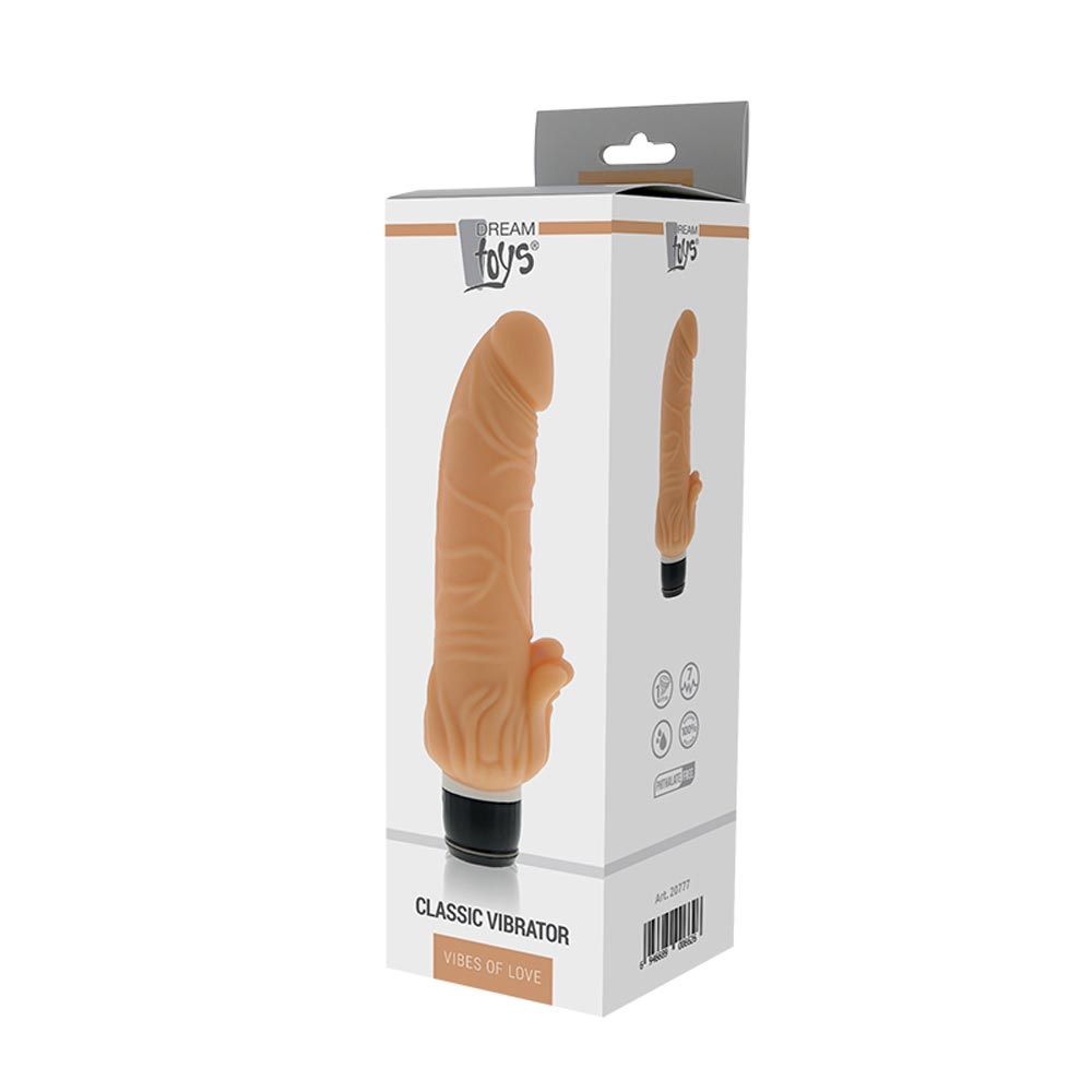 Vibrator Stimulator Clitoris Purrfect Silicone Classic 7 inch Flesh