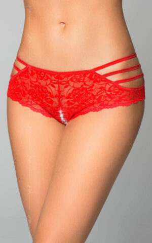 Shorts - red    M/L - Chiloti Sexy Pentru Femei