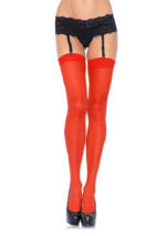 Sheer Stockings - RED - O/S - HOSIERY - Ciorapi Sexy
