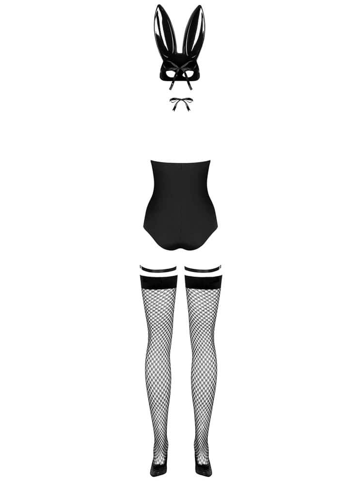 Bunny costume L/XL black Avantaje