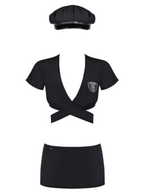 Police uniform L/XL black Avantaje