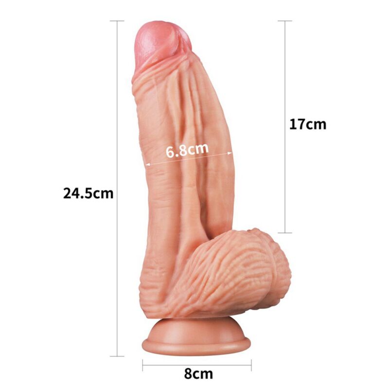 Dildo Lovetoy 10" Dual-Layered Silicone Nature Cock