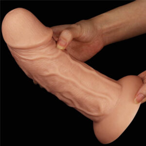 9.5'' Realistic Curved Dildo Flesh - Dildo