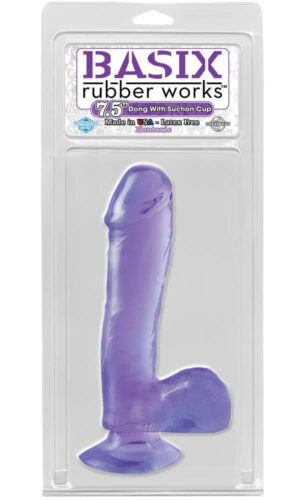 Basix Rubber Works 7.5 inch Dong With Suction Cup Avantaje