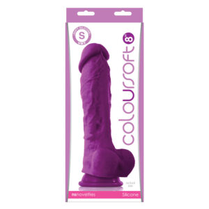 ColourSoft 8 inch Soft Dildo Purple Avantaje