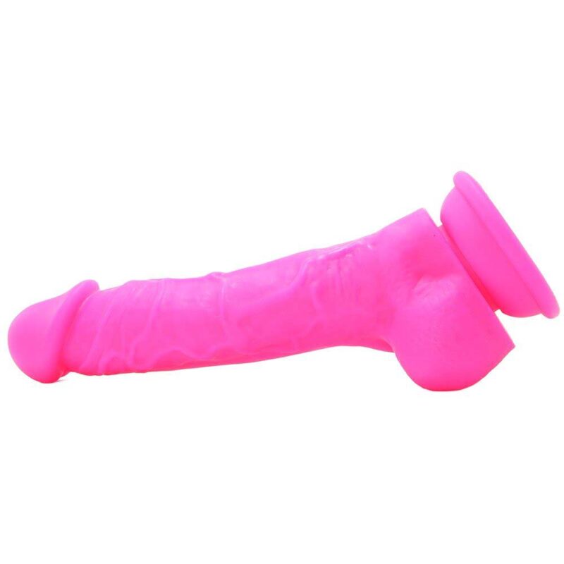 Colours Pleasures 7 inch Dildo Pink Dildo Cu Testicule Culoare Roz