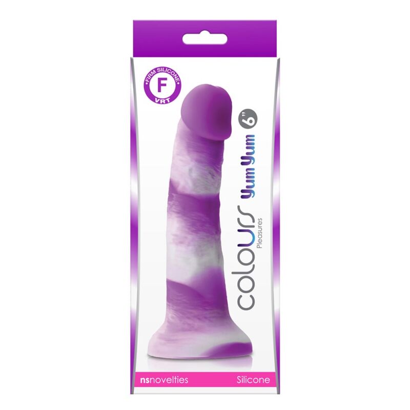 Dildo Cu Ventuza Colours - Pleasures - Yum Yum  6" Dildo - Purple