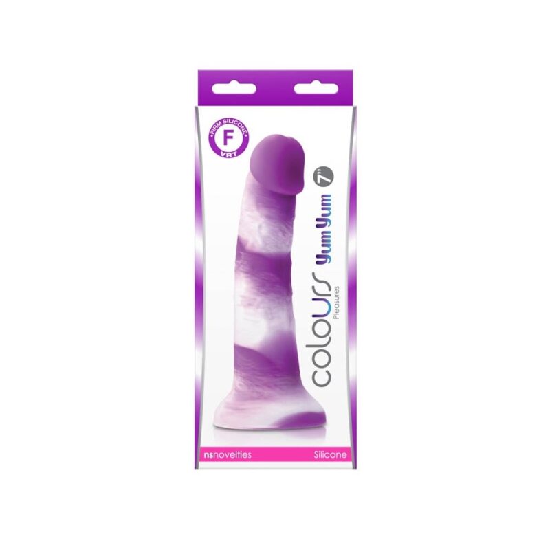 Colours - Pleasures - Yum Yum  7" Dildo - Purple Avantaje