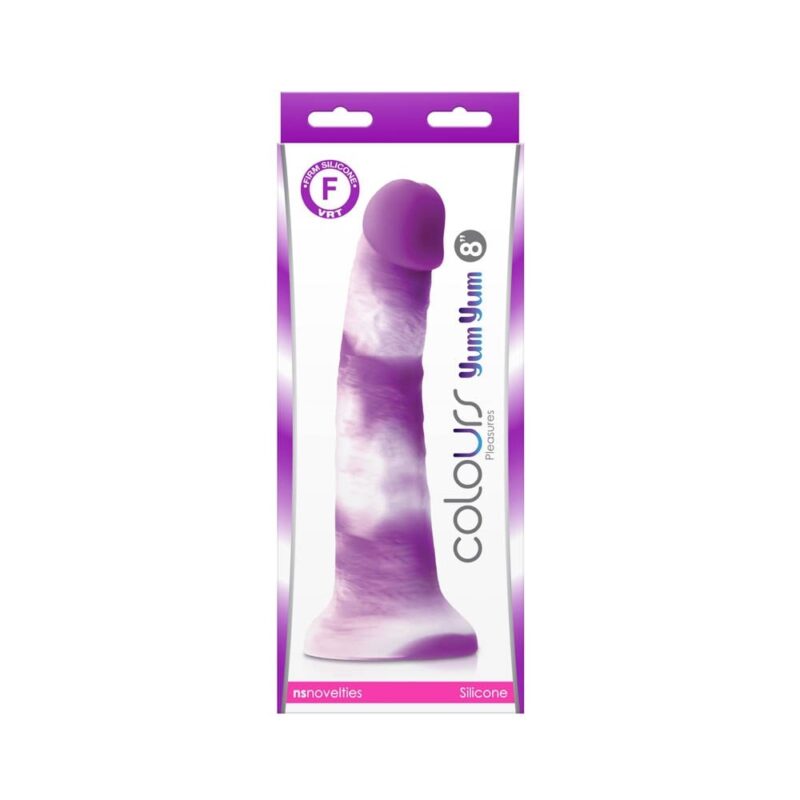 Colours - Pleasures - Yum Yum  8" Dildo - Purple Avantaje