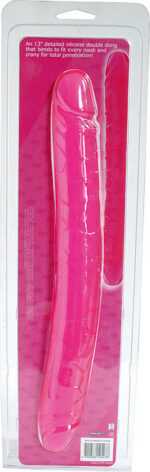 Double Dong Pink Clear Soft - Dildo