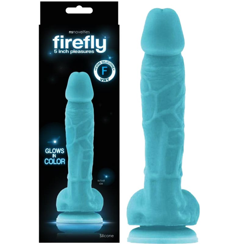 Model Firefly 5 inch Glowing Dildo Blue