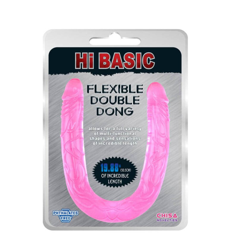 Hi Basic Jelly Flexible Double Dong-Pink Avantaje