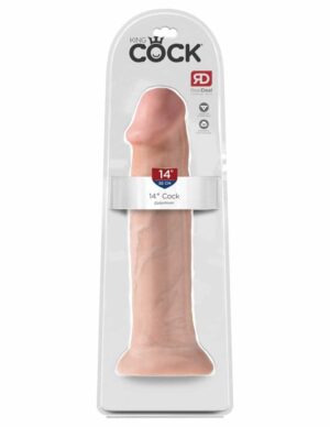 King Cock 14" Cock - Flesh Avantaje