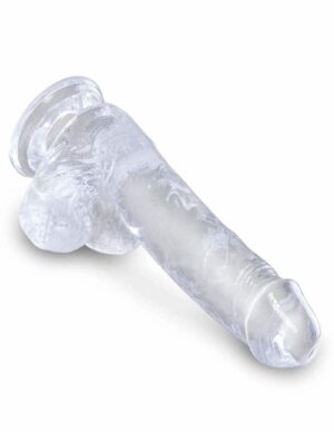 King Cock Clear 6" Cock with Balls - Dildo