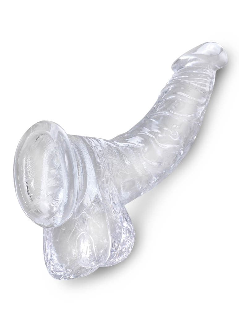 King Cock Clear 7.5" Cock with Balls - Dildo