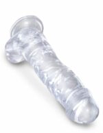 King Cock Clear 8" Cock with Balls - Dildo