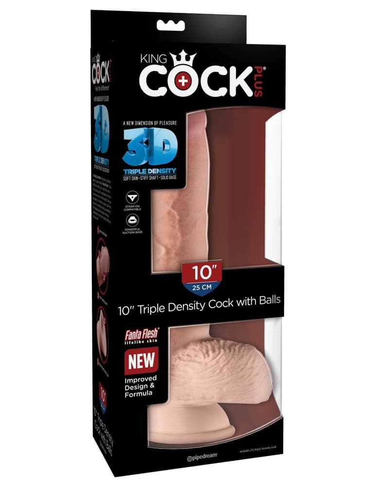 Model King Cock Plus 10" Triple Density Cock with Balls