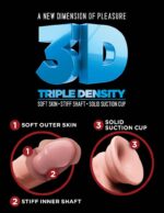 King Cock Plus 9.5" Triple Density Double Penetrator - Dildo