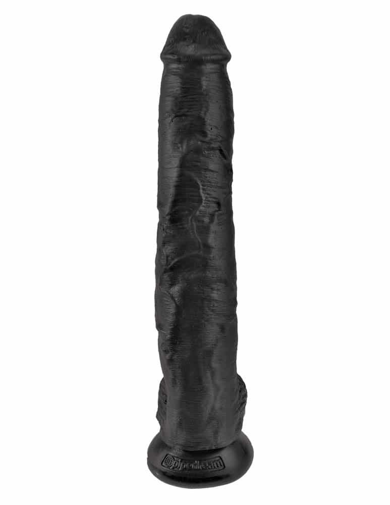Model King CockÂ 14 inch Cock With Balls Black
