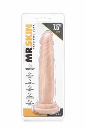Mr. Skin Realistic Cock Basic 7.5 inch Beige Avantaje