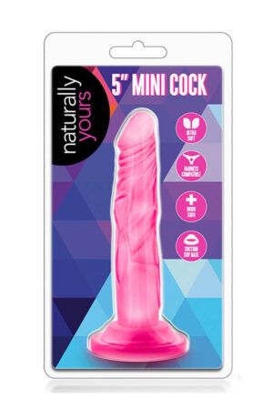 Naturally Yours 5 inch Mini Cock Pink - Dildo