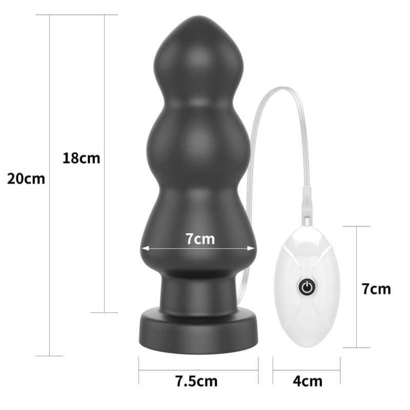 7.8" King Sized Vibrating Anal Rigger - Dopuri Anale