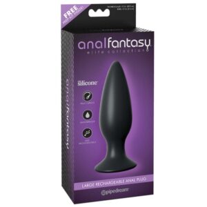 Anal Fantasy Elite Collection Large Rechargeable Anal Plug Dop anal Rezistent La Apă Culoare Negru
