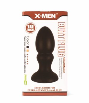 X-MEN 10" Huge Butt Plug Black 1 - Dopuri Anale