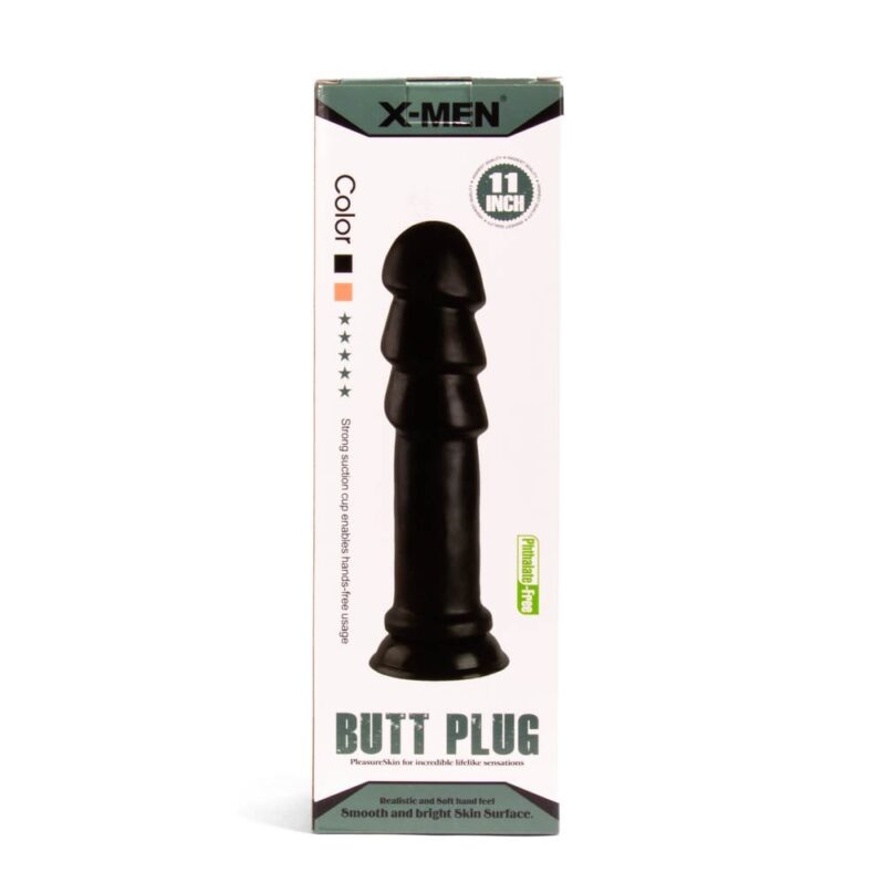 Dop anal Cu Ventuza X -MEN 11 inch Butt Plug Black