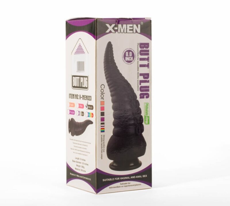 X-MEN 8" Butt Plug Black Avantaje