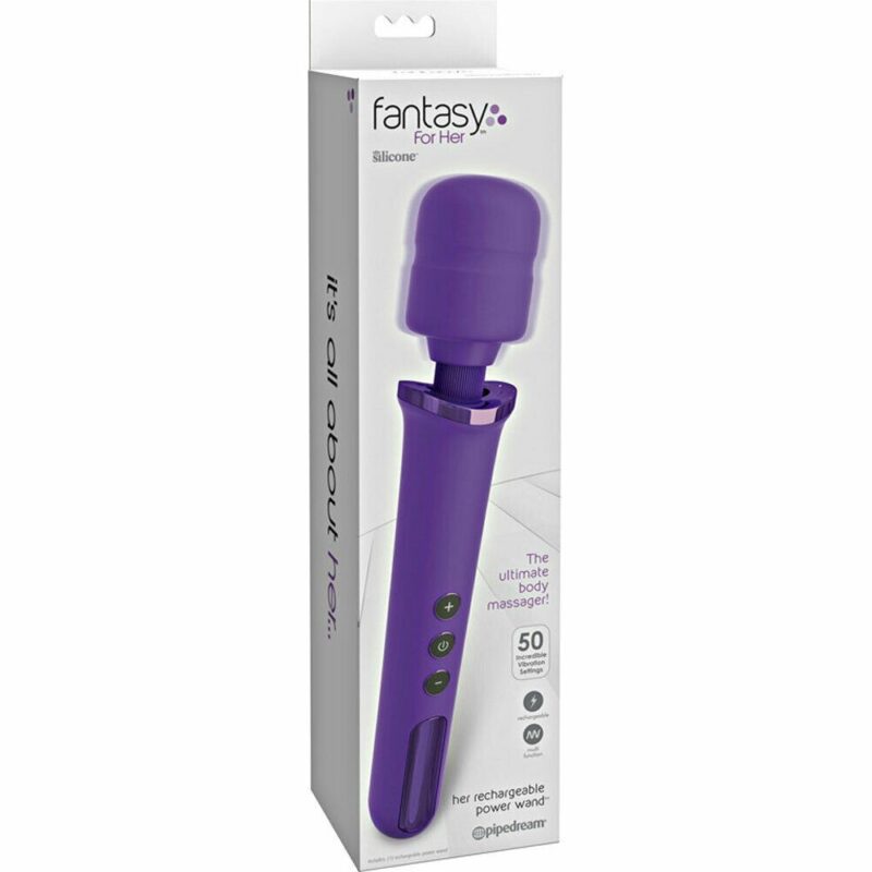 Fantasy For Her Rechargeable Power Wand - Purple  Culoare Violet