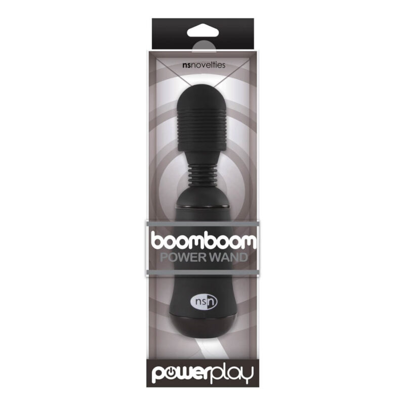 PowerPlay BoomBoom Power Wand Black - Vibratoare Pentru Masaj