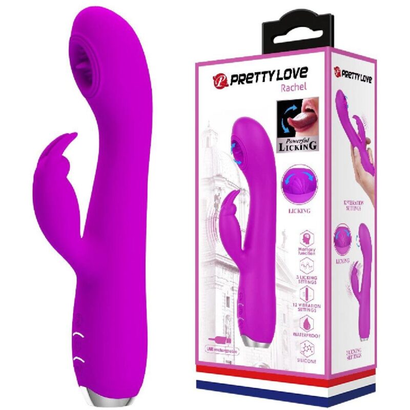 12 functions of vibration3 functions of  flickeringsiliconeUSB rechargeable Vibrator Stimulator Clitoris Culoare Violet