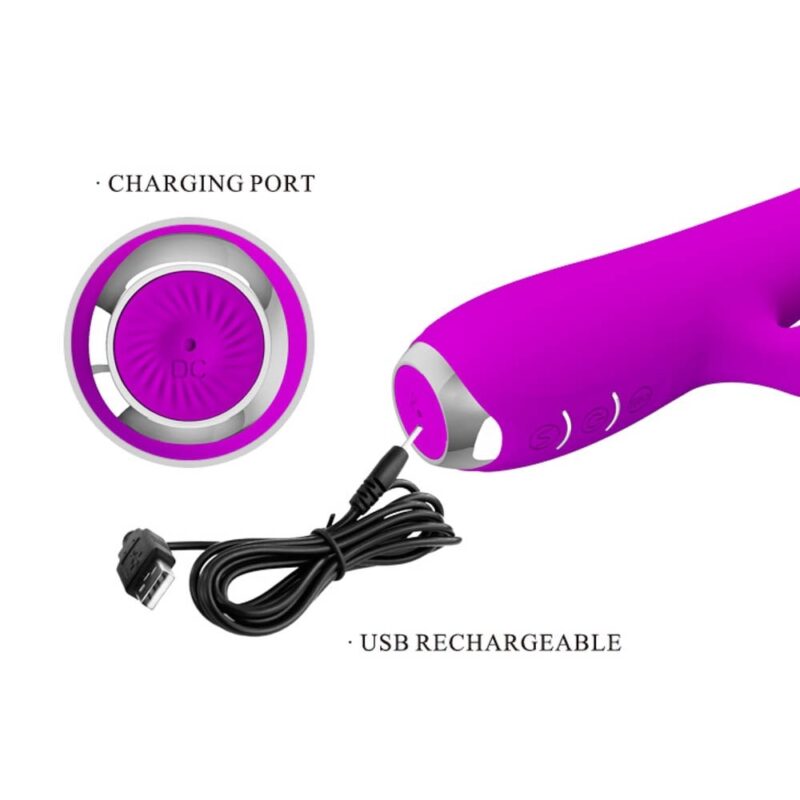 12 functions of vibration3 functions of  flickeringsiliconeUSB rechargeable - Vibratoare Rabbit Si Punctul G