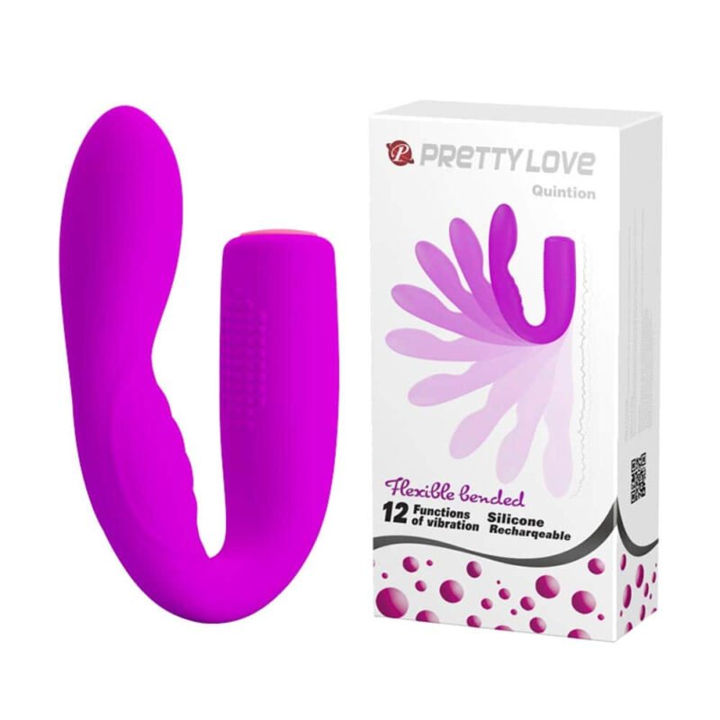 Vibrator Rezistent La Apă Pretty Love Quintion Purple