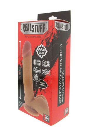 RealStuff 7.5 inch Rotating Remote Vibe - Vibratoare Realistice