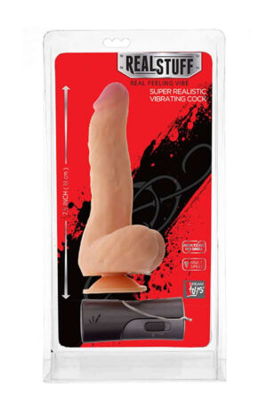 RealStuff 7.5 inch Vibrator Flesh 1 - Vibratoare Realistice