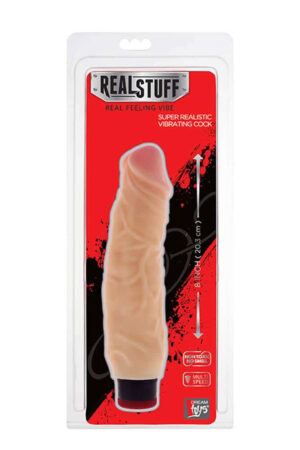 RealStuff 8 inch Vibrator Flesh 2 - Vibratoare Realistice