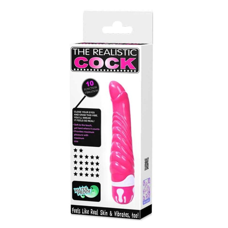 The Realistic Cock Pink 1 Vibrator Rezistent La Apă Culoare Roz