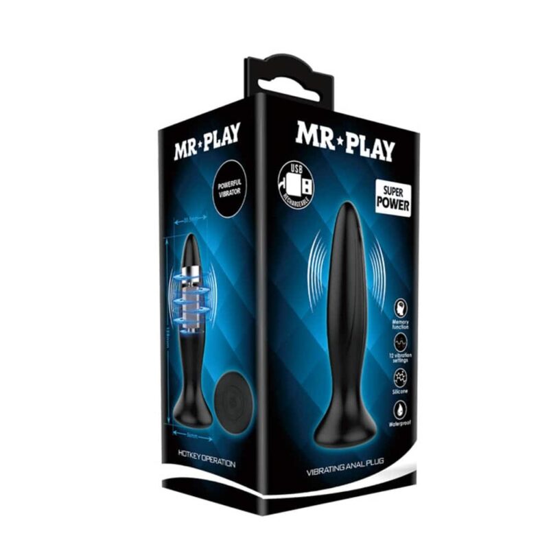 Dop anal Cu Vibrații Mr. Play 12 Function Vibrating Anal Plug