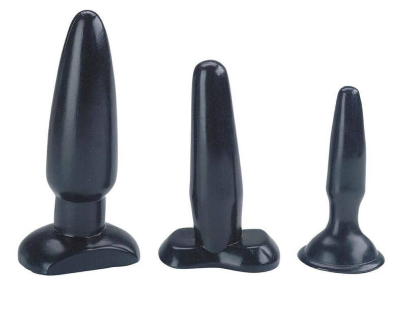 Sexy Sweet Butt Plugs Set Of 3 Black Avantaje
