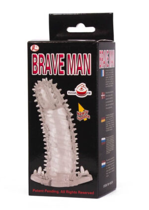 Brave Man Penis Sleeve Clear 1 Avantaje