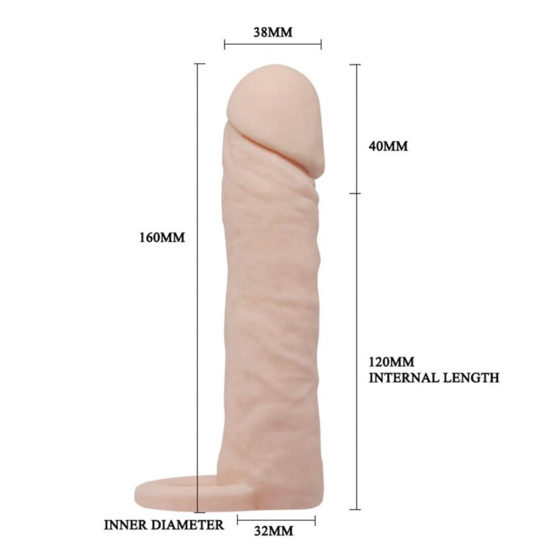 Penis extended sleeve elastic TPR material Avantaje