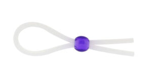 5 inch Silicon Cock Ring With Bead Lavender Avantaje